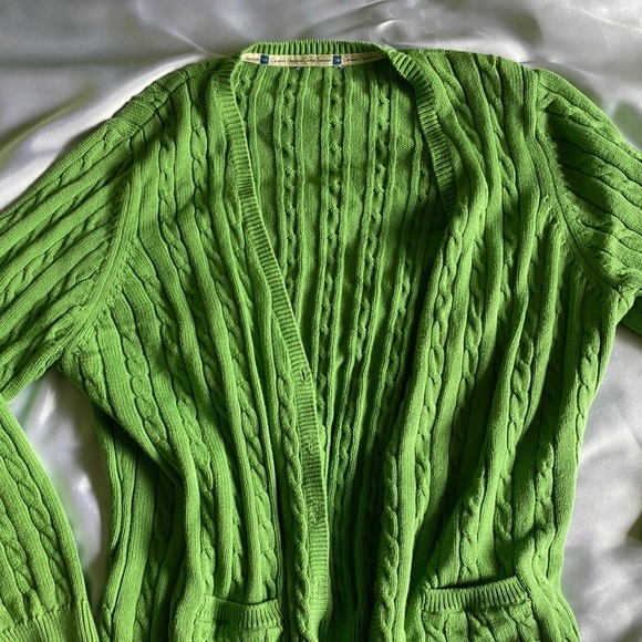 Green Cardigan - Picture 2 of 2
